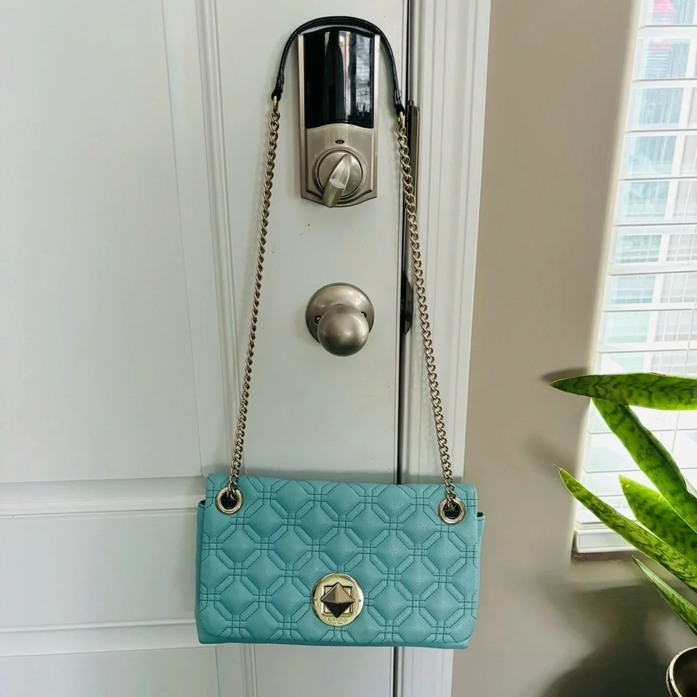 Kate Spade NY Natalia Flap Grain Leather Small Shoulder/Crossbody Bag 11”x6.5”x3